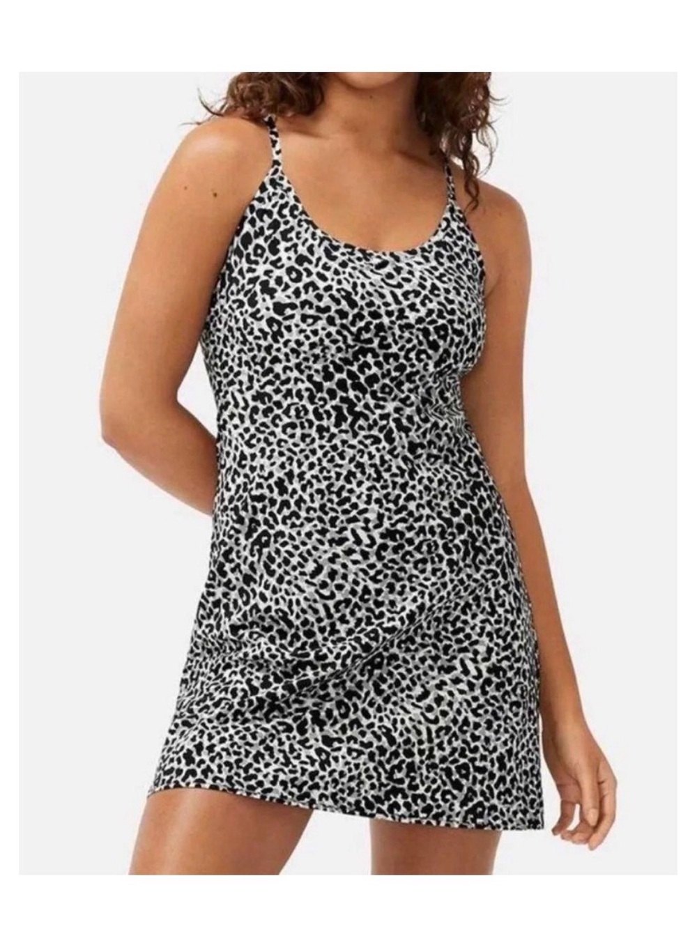 Outdoor Voices Exercise Dress-Snow Leopard